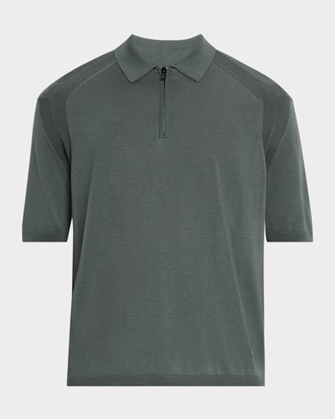 Tシャツ・カットソー Theory SS25 kayser polo s.anemon (O0199504 100) Theory Men's Anemone Kayser Jersey Polo Shirt | Neiman Marcus