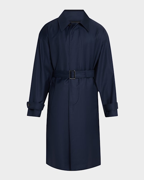 Homme Plisse Issey Miyake Men's Edge Lightweight Trench Coat
