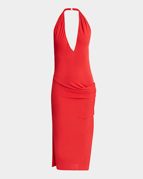 Jacquemus Vela Long Sheer Strapless Dress | Neiman Marcus