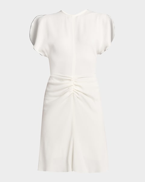 オールインワン・サロペット Victoria Beckham 'Gathered Waist Mini' Dress Gathered Waist Mini Dress In Carmine | Designer Dresses