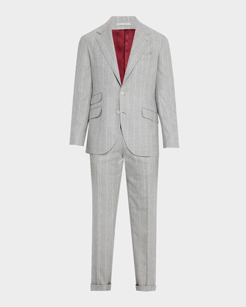 【関税&送料込】Brunello Cucinelli Brunello Cucinelli Suit-T Brunello Cucinelli Men's Cotton Blend Suit | Neiman Marcus