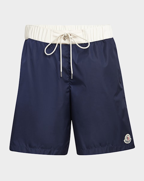 Moncler Men's Classic Side-Stripe Swim Shorts | Neiman Marcus Moncler Men's Classic Side-Stripe Swim Shorts | Neiman Marcus