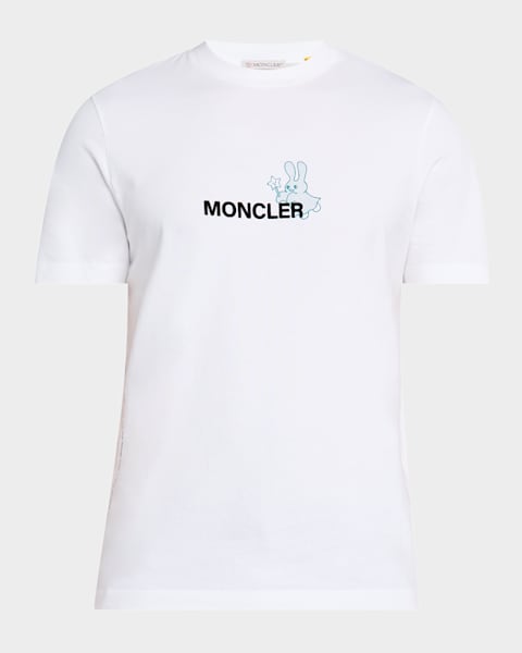 Moncler Men's Graffiti Logo Graphic T-Shirt | Neiman Marcus