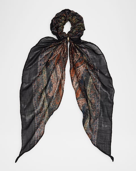 Saint Laurent YSL Silk Square Scarf | Neiman Marcus