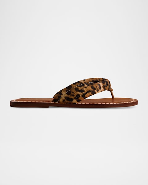 【関税＆送料込み】Prada Triangle-Logo Animal-Print Sandals Prada Leopard Buckle Sporty Slide Sandals | Neiman Marcus