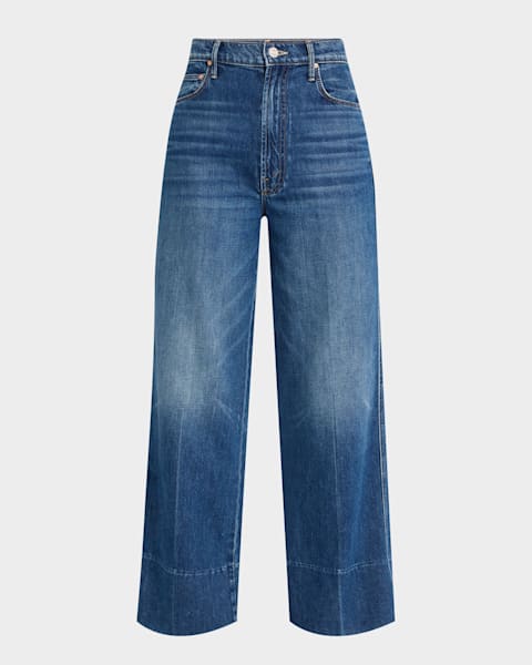 Versace Jeans Couture Wide-Leg Glitter Logo Jeans | Neiman