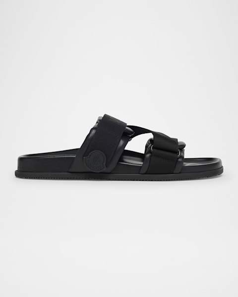 Moncler Men's Mon Summer Slide Sandals | Neiman Marcus