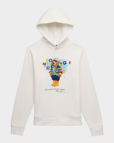 Girl's Polo Bear Fleece Sweatshirt, Size 2-6X