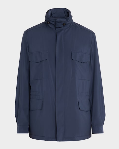 Loro Piana Men's Winter Voyager Baby Cashmere Caban Jacket