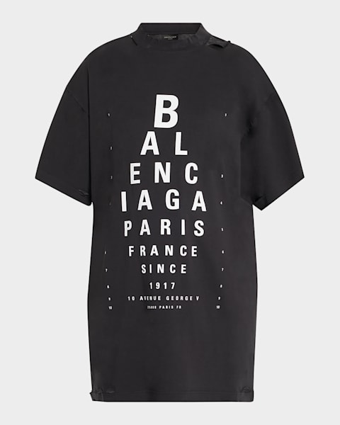 Balenciaga Small Fit Printed T-Shirt | Neiman Marcus