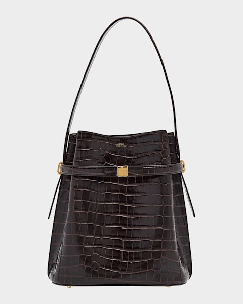 THE ROW Belvedere Bucket Bag in Saddle Leather | Neiman Marcus