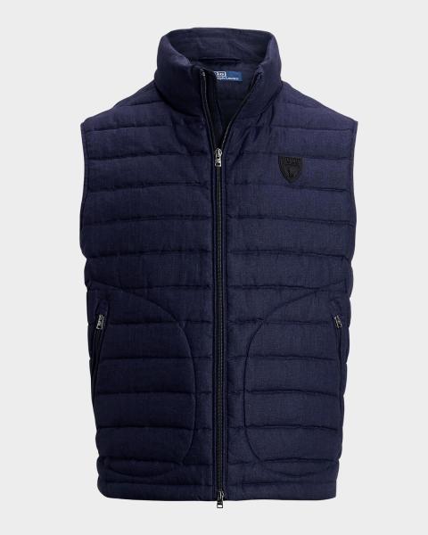 Ralph Lauren Purple Label Men's Leyland Quilted Vest | Neiman Marcus