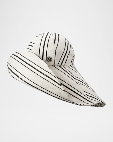 Maison Michel Virginie Straw Fedora Hat | Neiman Marcus