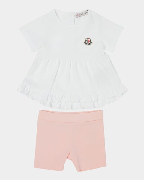 Girl's Monogram Bow Graphic T-Shirt, Size 6M-24M