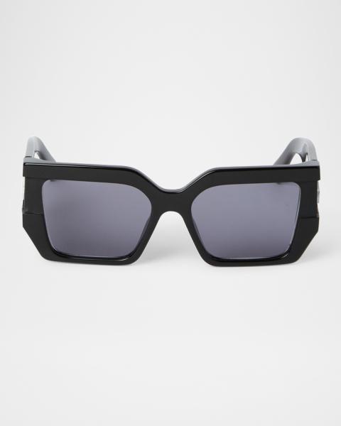 Off-White Men's Manchester Acetate Rectangle Sunglasses | Neiman