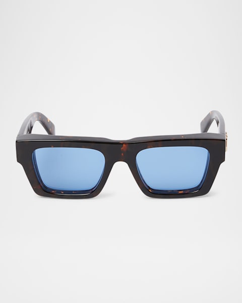 【送料&関税込】Off-White Prescott Sunglasses - Unisex Off-White Eyewear Prescott square-frame Sunglasses | Blue