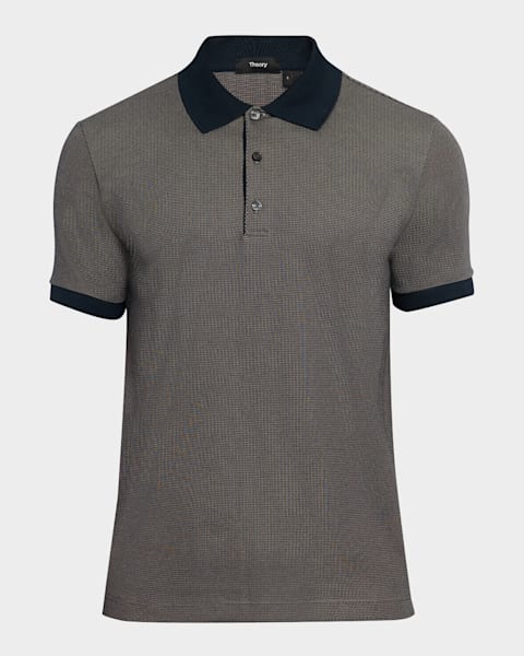 Tシャツ・カットソー Theory SS25 kayser polo s.anemon (O0199504 100) Theory Men's Anemone Kayser Jersey Polo Shirt | Neiman Marcus