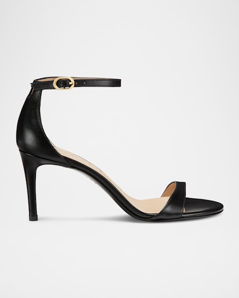 サンダル・ミュール Stuart Weitzman Black suede Nudist Block sandals Stuart Weitzman Nudist 75mm Block Sandals | Neiman Marcus