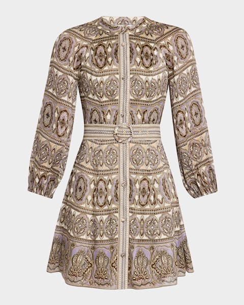 【Zimmermann】CRUSH BUTTONED MINI DRESS ボタン ミニドレス Zimmermann Crush Buttoned Mini Dress | Shopbop