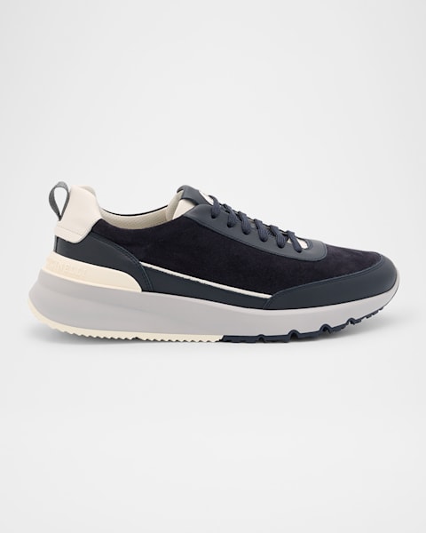 Brunello Cucinelli Men's Knit Runner Sneakers | Neiman Marcus