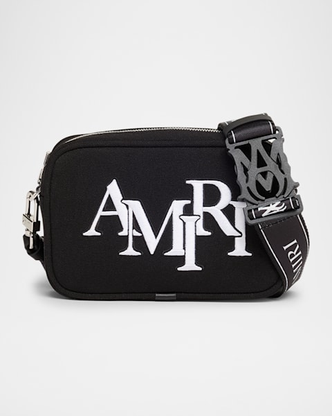 Amiri Men's MA Quad Leather Crossbody Bag | Neiman Marcus