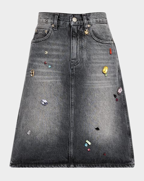 スカート MARC JACOBS DENIM MIDI SKIRT Marc Jacobs デニムスカート | ブルー | FARFETCH JP