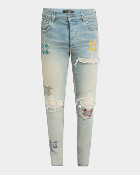 Amiri Men's MA Quad Plaid MX1 Jeans | Neiman Marcus