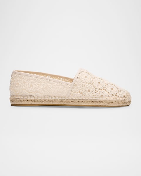 Stuart Weitzman Bareitall Cotton Espadrille Loafers | Neiman