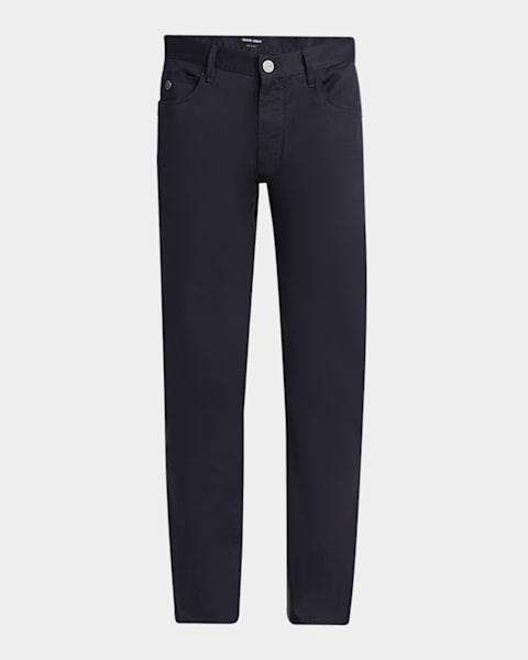 Giorgio Armani Men's Loose-Fit Seersucker Pants | Neiman Marcus