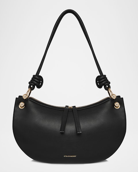STRATHBERRY East-West Flap Leather Chain Shoulder Bag | Neiman Marcus