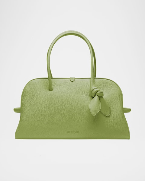 クラッチバッグ JACQUEMUS FW25 LA POCHETTE SALON (BAW00413AC2 7L14990) Jacquemus La Pochette Salon Leather Shoulder Bag | Neiman Marcus