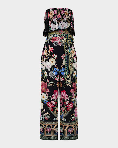 Reiss Dion Cutout Wide-Leg Jumpsuit | Neiman Marcus