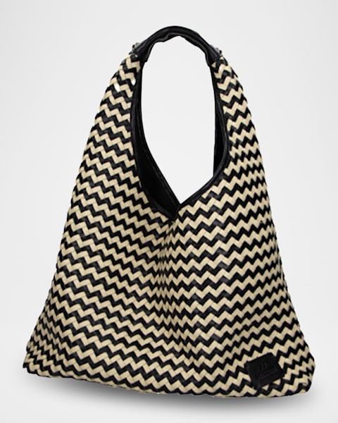Large Multicolor Canvas Pouch Shoulder Bag