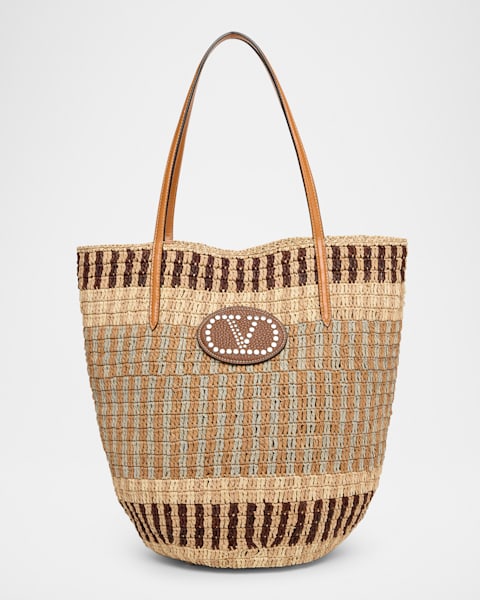 Lucas Large Tassel Straw Tote Bag