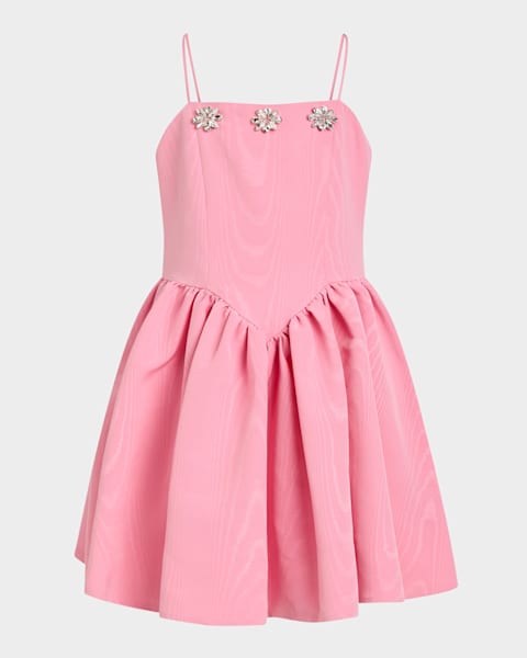Girl's Lanai Bow-Back Poplin Dress, Size 4-14