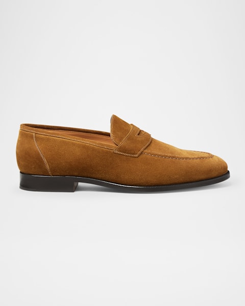 Loro Piana Men's Anton Walk Soft Lambskin Loafers | Neiman Marcus