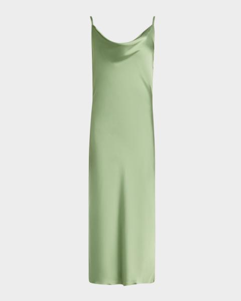 green emerald velvet dress NORMA KAMALI
