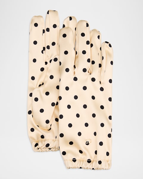 Saint Laurent Aviator Strappy Leather Gloves | Neiman Marcus