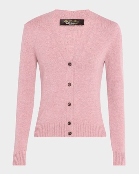Loro Piana Classic Baby Cashmere Cardigan | Neiman Marcus