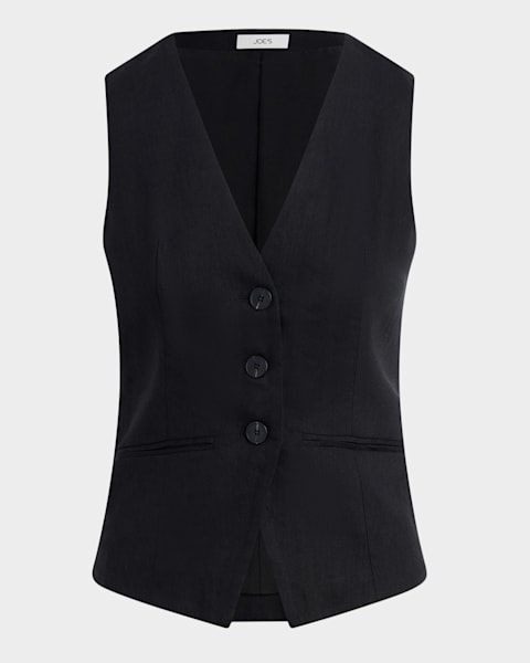 Cinq a Sept Lovina Crystal-Button Vest | Neiman Marcus