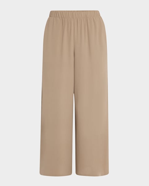 EILEEN FISHER Womens Black Cropped Pants
