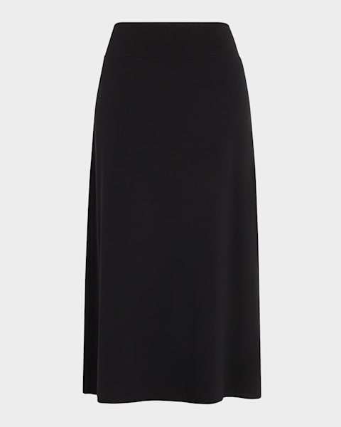 Givenchy Pleated Wool Midi Skirt | Neiman Marcus