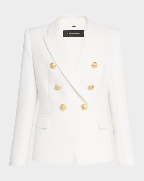 Leopard Print Sculpted Blazer Jacket