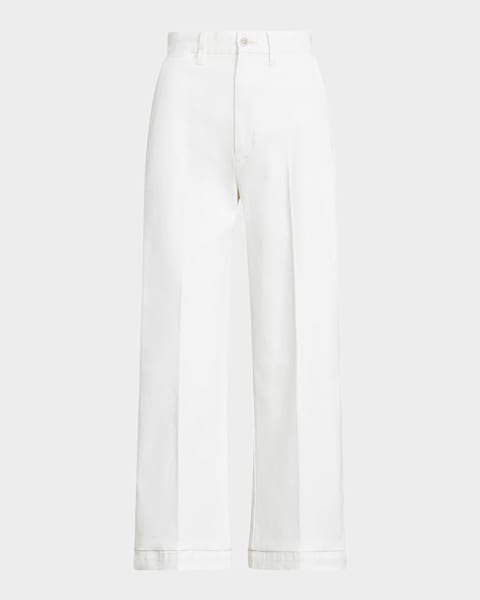 Polo Ralph Lauren Full-Length Pleated Pants | Neiman Marcus