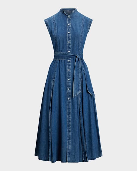 ワンピース Alice + Olivia denim Midi Dress 0400019157226_AVERYBLUE?wid=