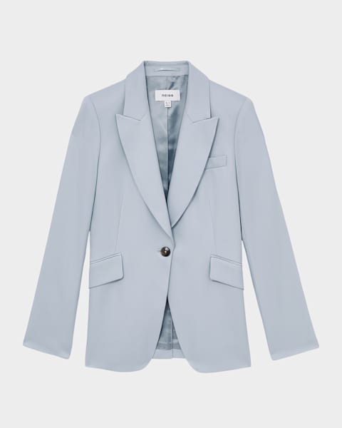 Reiss Priya Double-Breasted Twill Blazer | Neiman Marcus