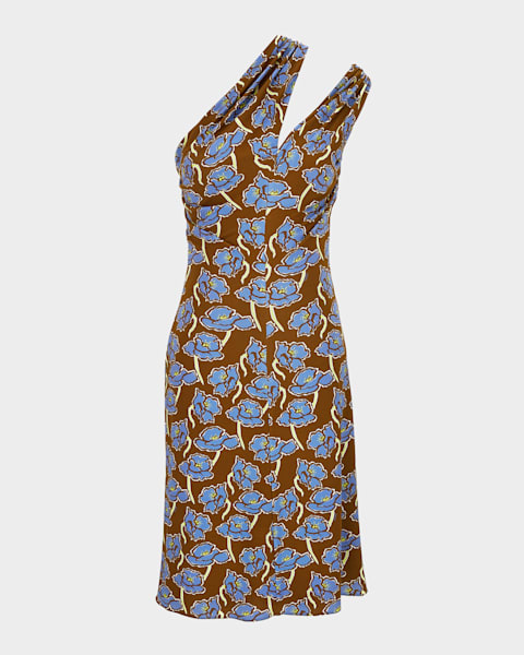 Marc Jacobs Seamed Up Satin Sleeveless Mini Dress | Neiman