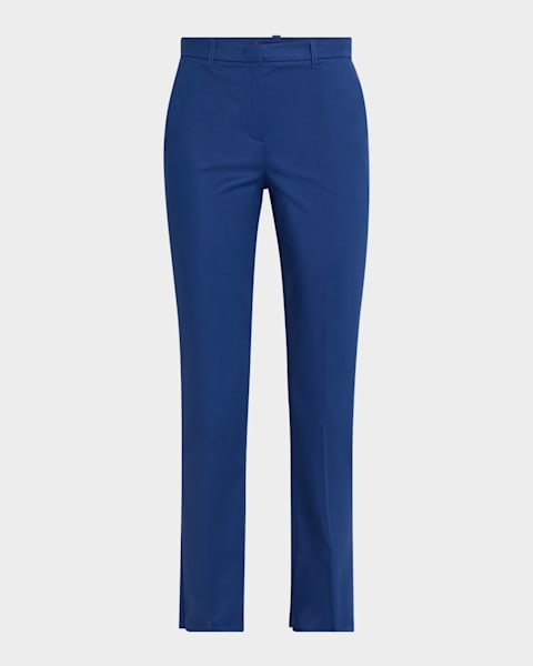 パンツ SAINT LAURENT STRAIGHT-LEG SATIN TROUSERS Saint Laurent Satin Straight-Leg Trousers | Neiman Marcus