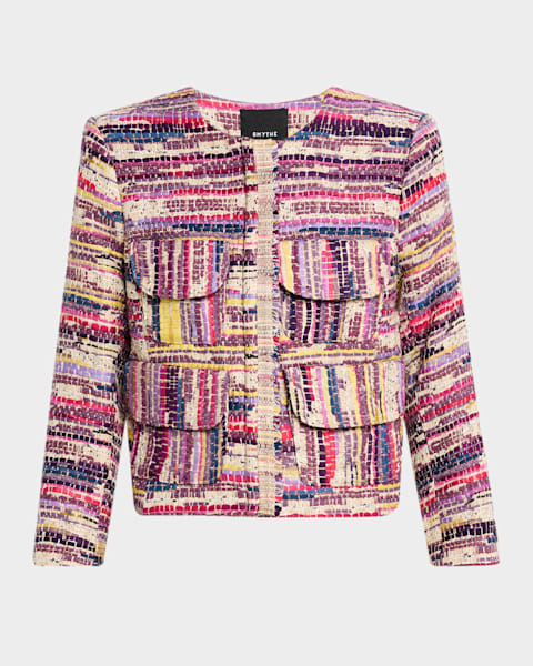 ZIP-UP JACQUARD JACKET Dries Van Noten風 ZIP-UP JACQUARD JACKET Dries Van Noten風