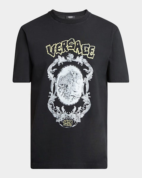 Men's Silk Barocco Short-Sleeve Shirt